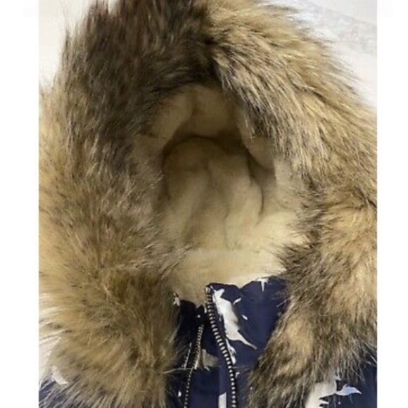 JOULES Unicorn Print Puffer Hooded Vest - Picture 5 of 7